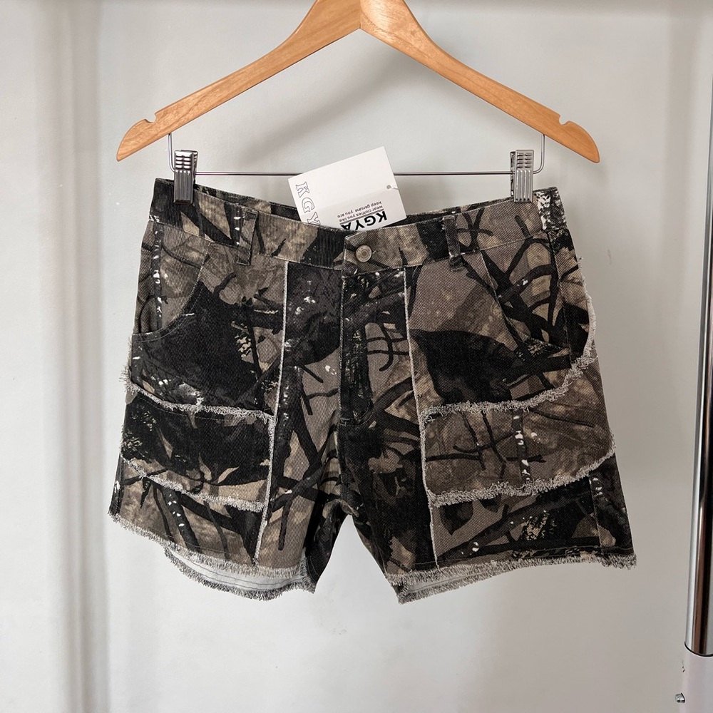 KGYA Camo Denim Shorts